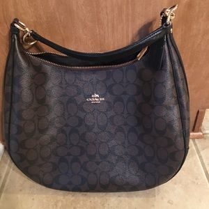 Coach Hobo Signature Leather Bag