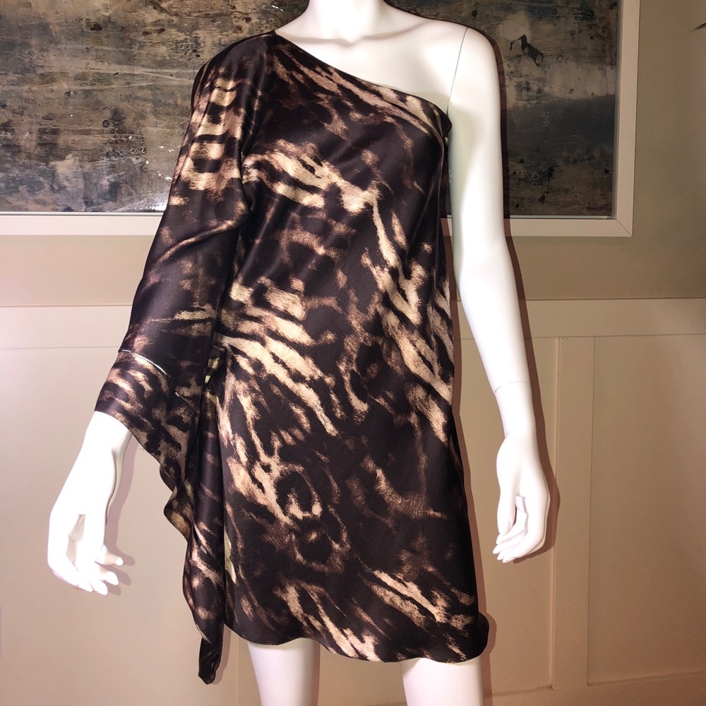 NEW with tags - JUST CAVALLI Silk Asymmetric Dress