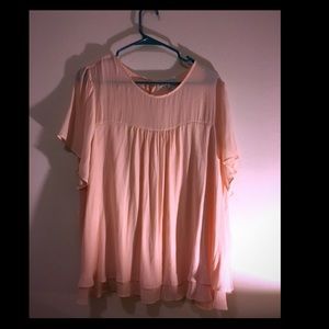 Light pink chiffon top from Forever 21