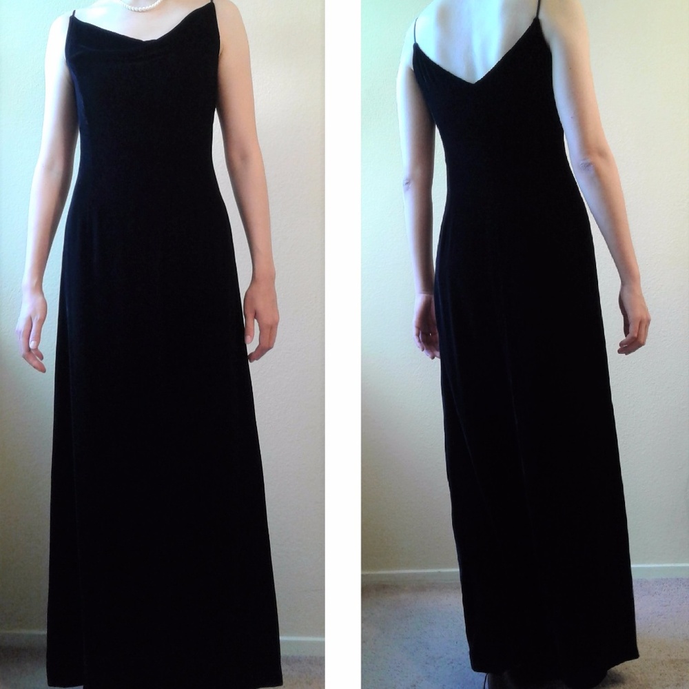 SOLD! NWT Brooks Brothers silk velvet evening gown - Picture 2 of 5