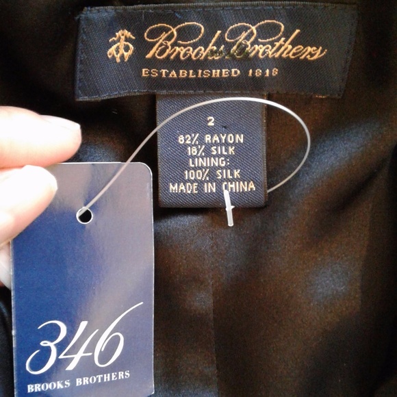 SOLD! NWT Brooks Brothers silk velvet evening gown - Picture 4 of 5