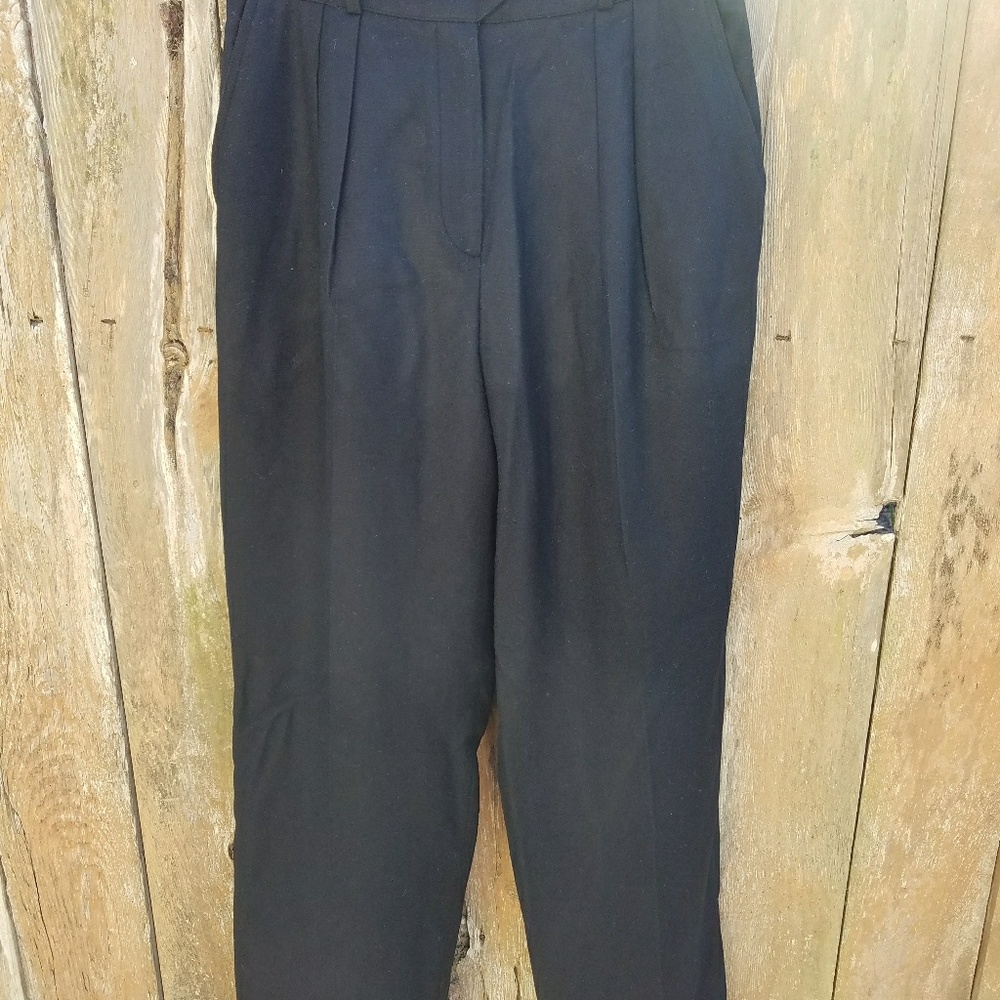 Women's Black Cirage Wool Pants EUC