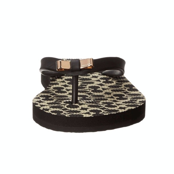 COACH flip flops Black & Milk Sig "C" AMEL Bow - Picture 4 of 4