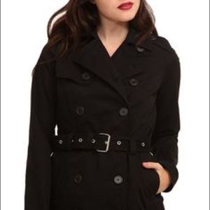 Black Hot Topic Corset Trench Coat