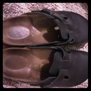 Birkenstock Boston clog black leather size 9/40