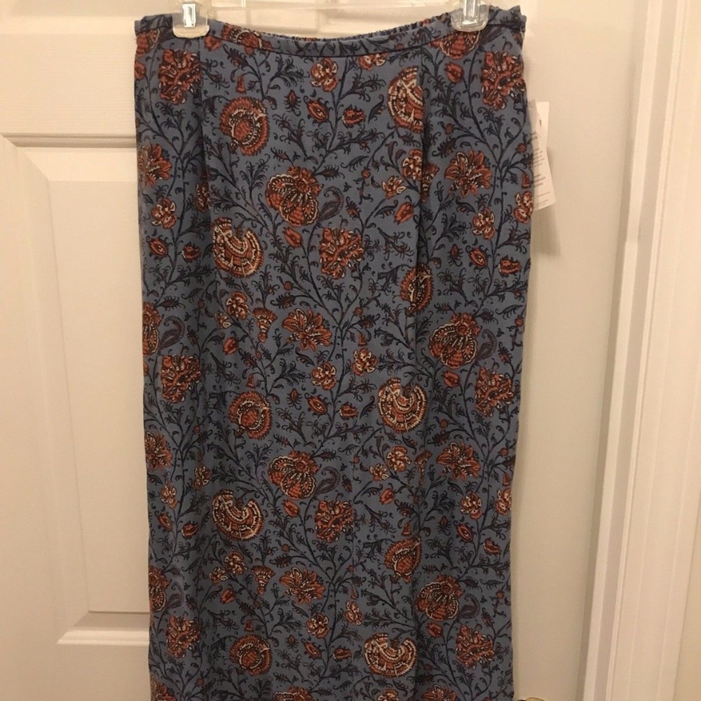 Charter Club Maxi Skirt 100% Tencel / Lyocell Blue