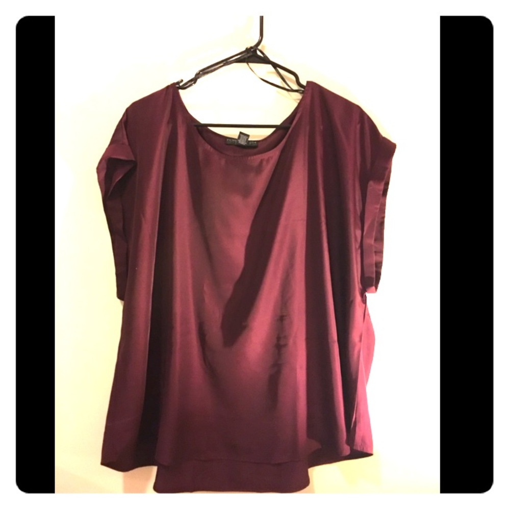Wine color blouse