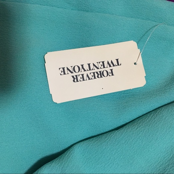 NWT Forever 21 Mint Bow Dress - Picture 4 of 5