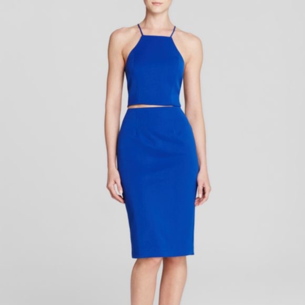 Black Halo Blue Andretti 2 piece dress