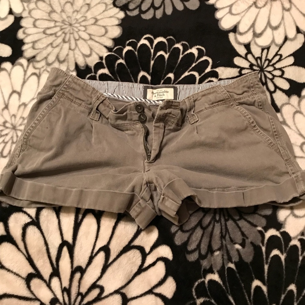 Gray Abercrombie and Fitch Shorts