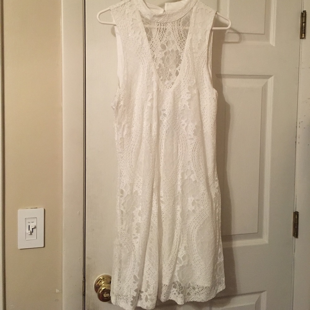 Lace white dress