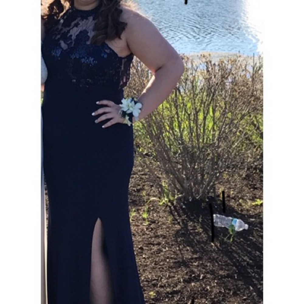 Navy Blue prom dress