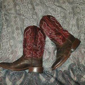 Dan Post leather 2 tone boots