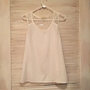 White Lightweight Blouse with Lace