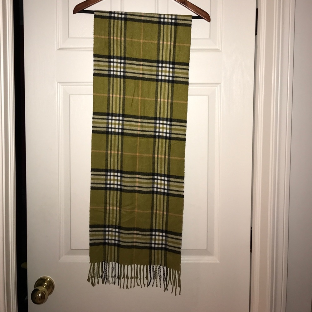 Cashmere feel plaid scarf