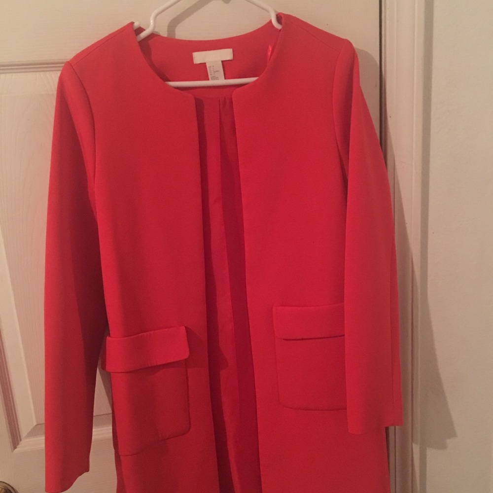 H&M red dress jacket. Never worn!