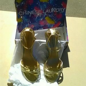 Chinese Laundry Gold Heels