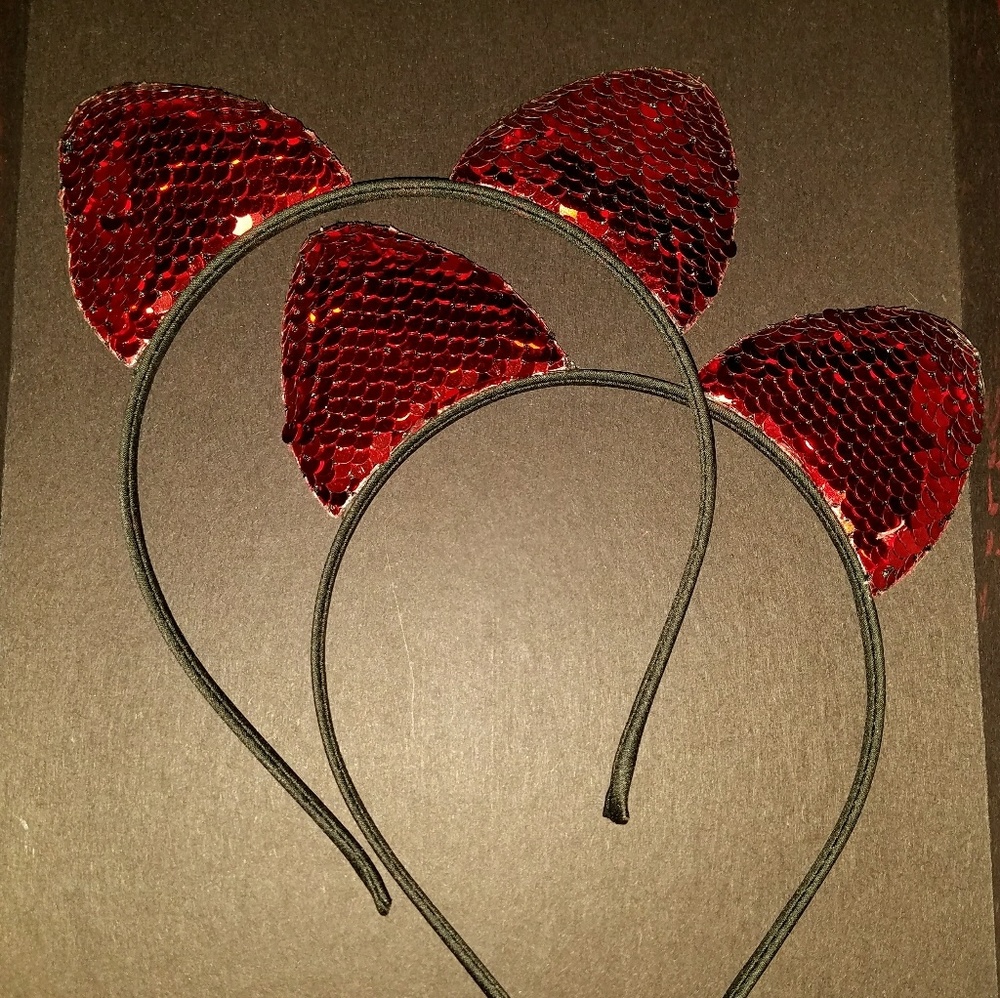 ❤❤ Sequined Cat Ears Headbands❤❤