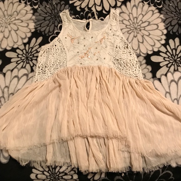 Cream colored Sequined Shirt - Picture 1 of 1