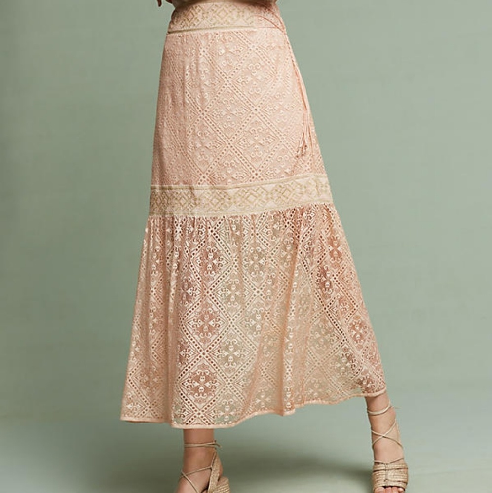 🔮New Anthropologie Maxima Lace Skirt
