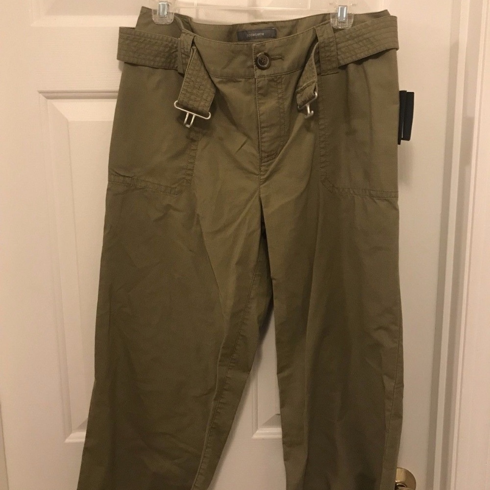 Liz Claiborne Audra Cropped Sage Green Capris