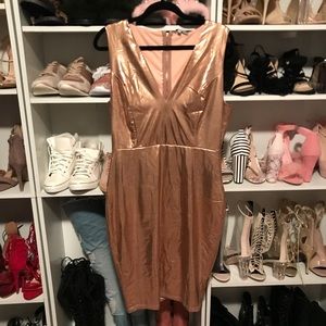 FASHIONNOVA ROSE GOLD DRESS