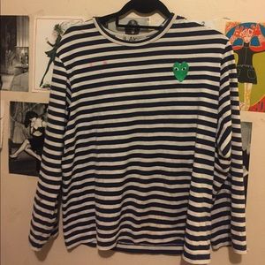 COMME des GARÇONS striped long sleeve shirt