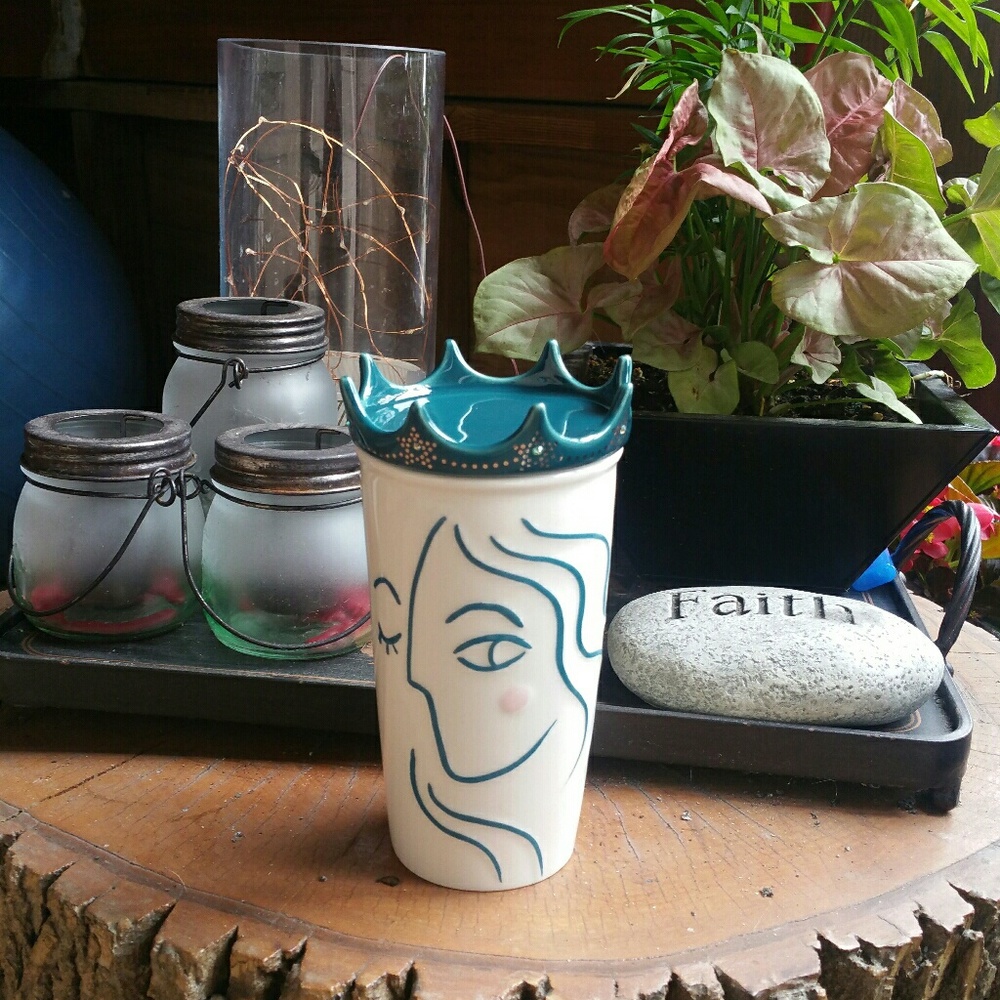 Starbucks Anniversary Crown Lid Double Wall Mug