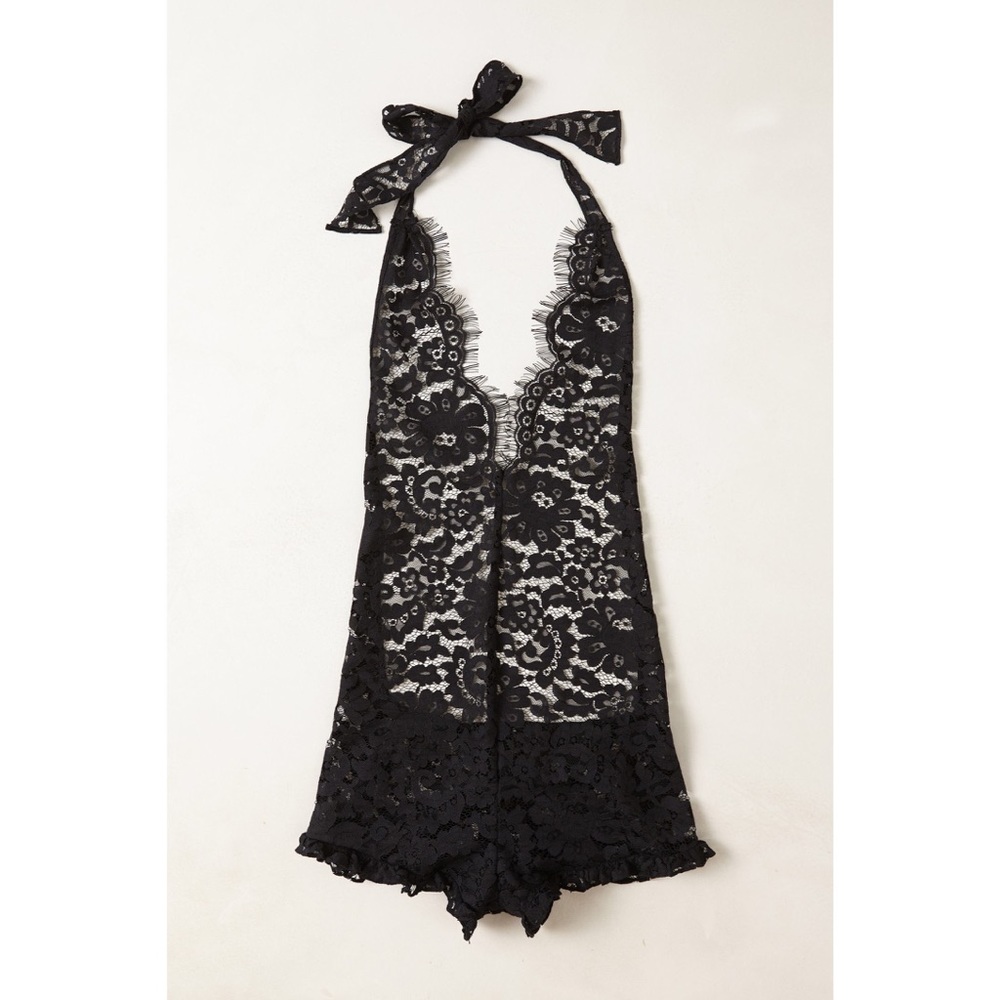 Zinke Eyelash Lace Romper