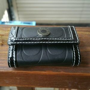 Coach monogrammed contact lenses case