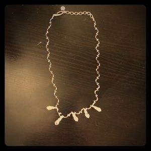 Givenchy silver curvy necklace