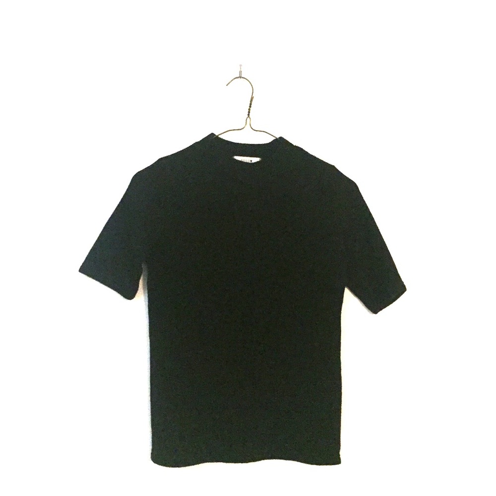 Mixxmix korean ribbed mockneck sweater tshirt