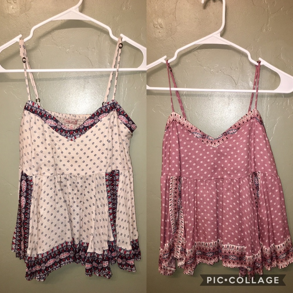 ⭐️NWT Bundle- Cream and Mauve Flowy Tops⭐️