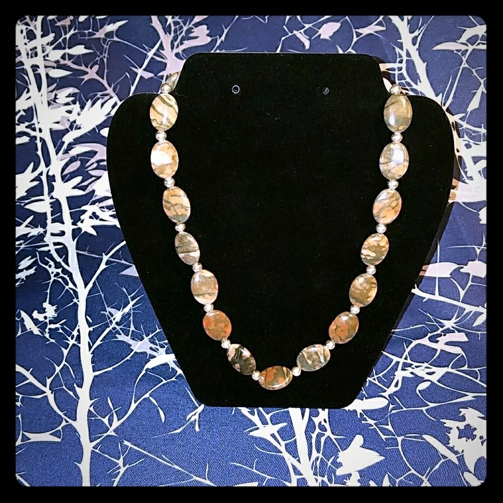 "Josie" Canyon Marble Necklace 20" Long