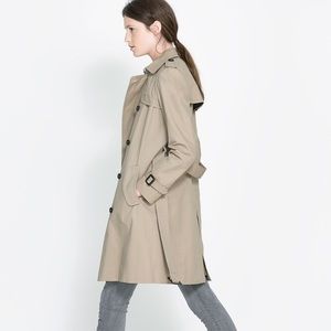 ZARA TRENCH LINED COAT