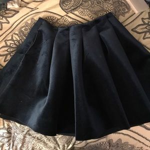 Blue Velvet Skirt