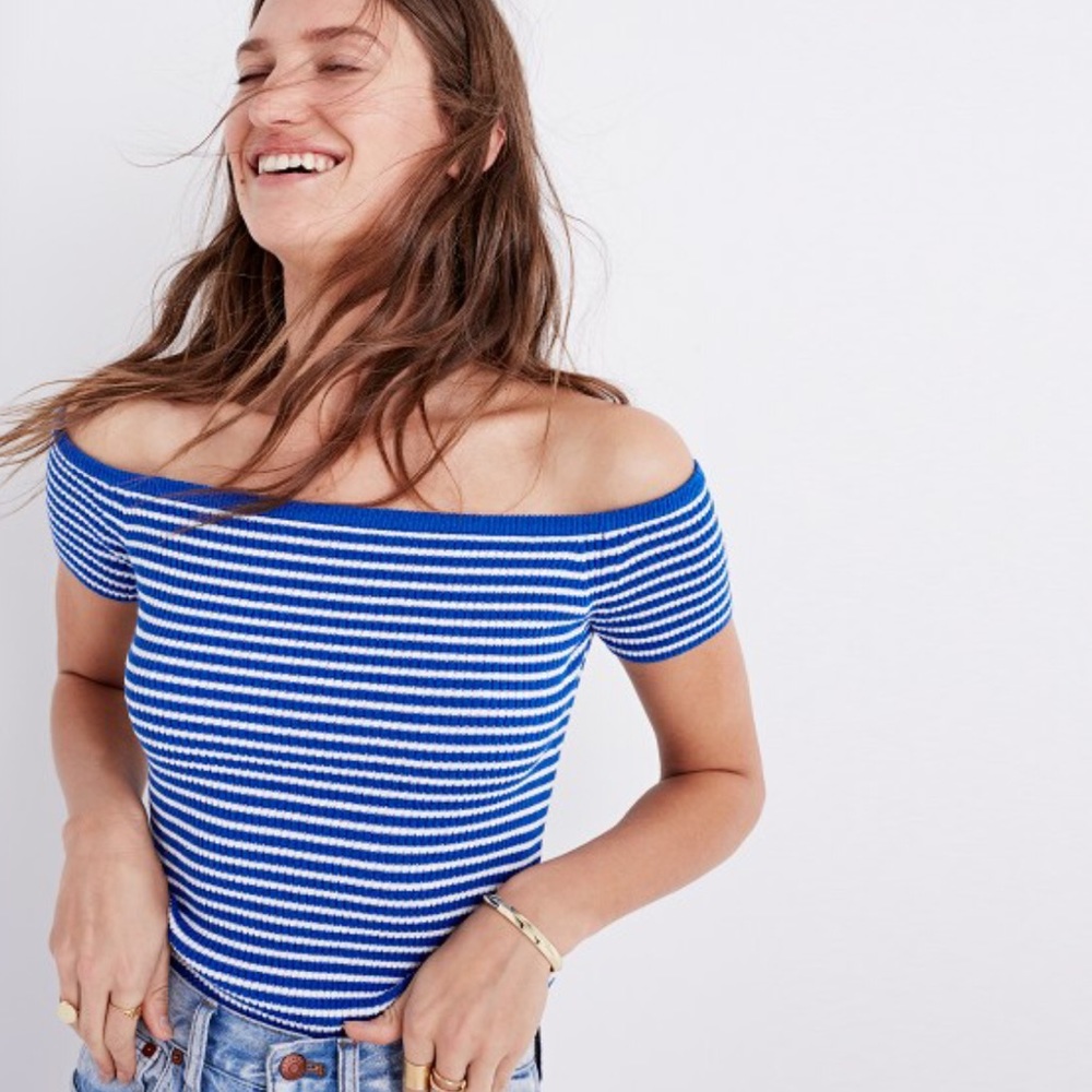Madewell off shoulder sweater top