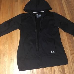 Black UA Storm Large Semi-fitted jacket.