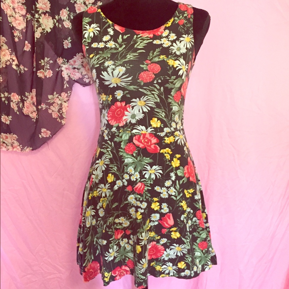 Dark Floral / Rose Brandy Melville Dress