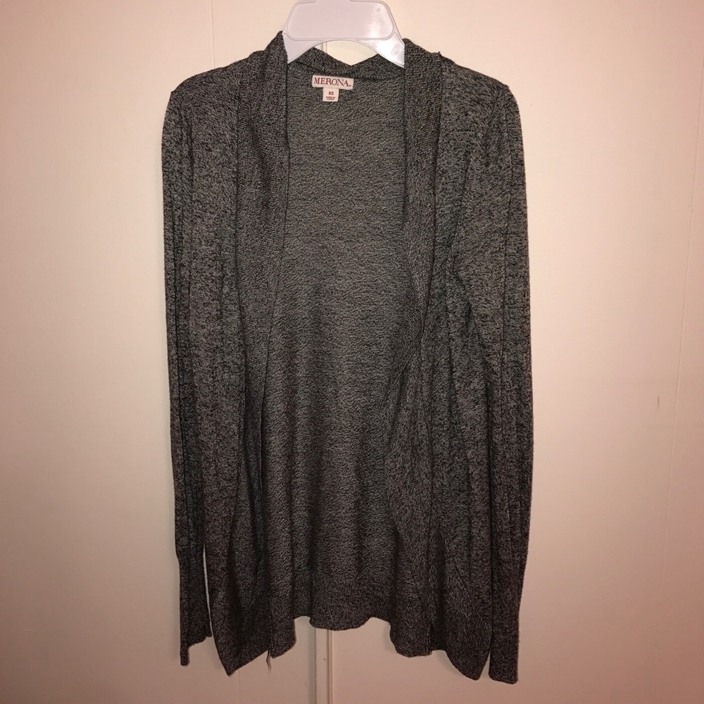 GRAYISH BLACK CARDIGAN