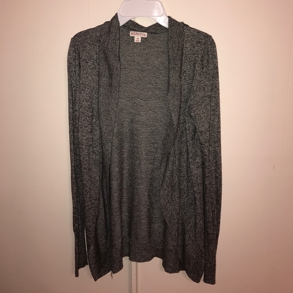 GRAYISH BLACK CARDIGAN - Picture 1 of 2