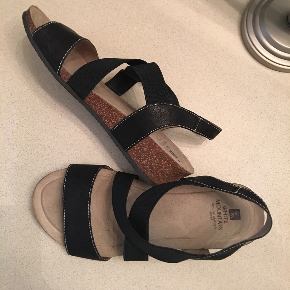 White Mountain sandals. Never worn. Brand new