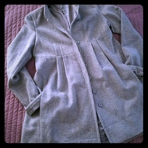 Gray wool coat