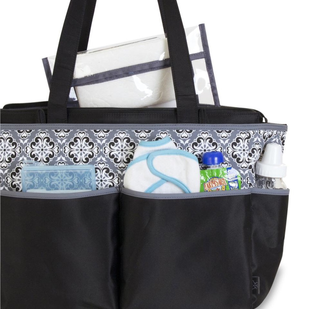 🌟FINAL PRICE🌟EUC Black and white diaper bag.