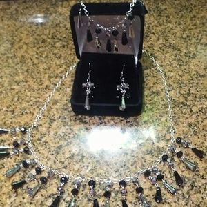 Sterling Silver Onyx Set