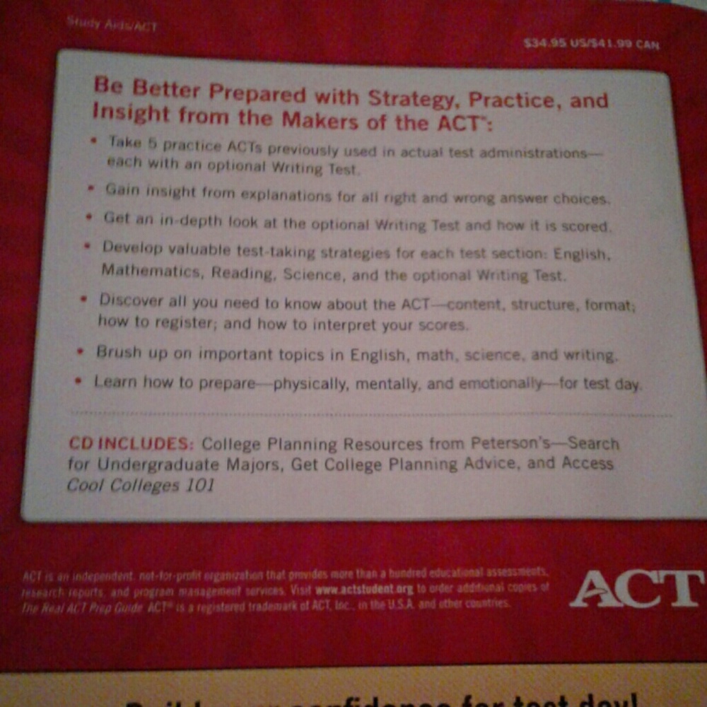 ACT prep guide - Picture 3 of 3
