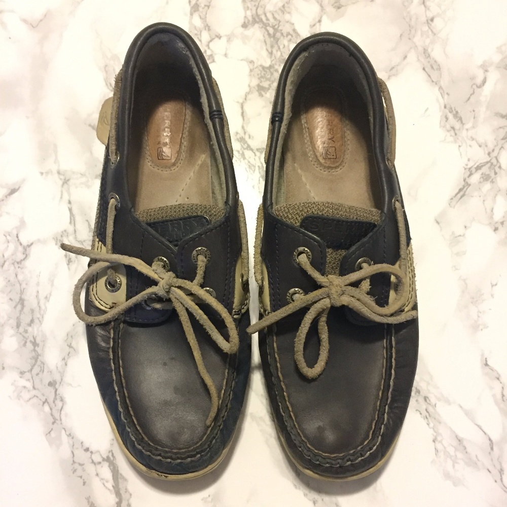 Navy Sperry Top Siders