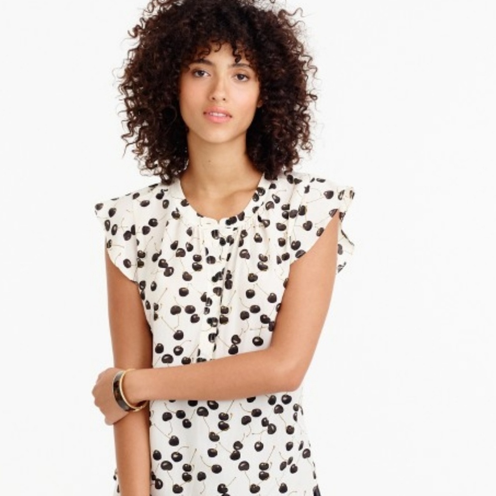 NWT **J. Crew (retail)** silk top