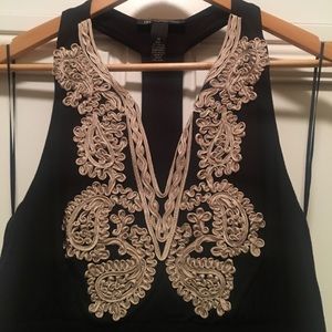 NWOT black halter maxi dress from INC