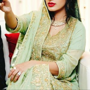 Fancy Indian/ Pakistani gown hand embroided